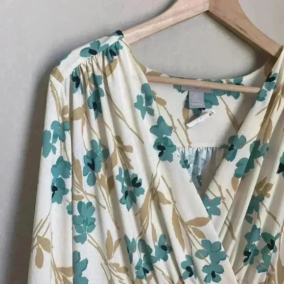 H&M Floral Long Sleeve Dress Size Medium - Picture 2 of 14